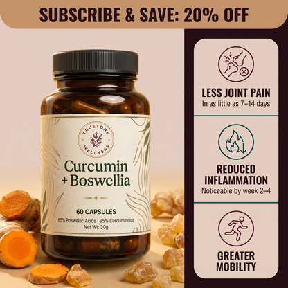 Move More Comfortably with Curcumin + Boswellia