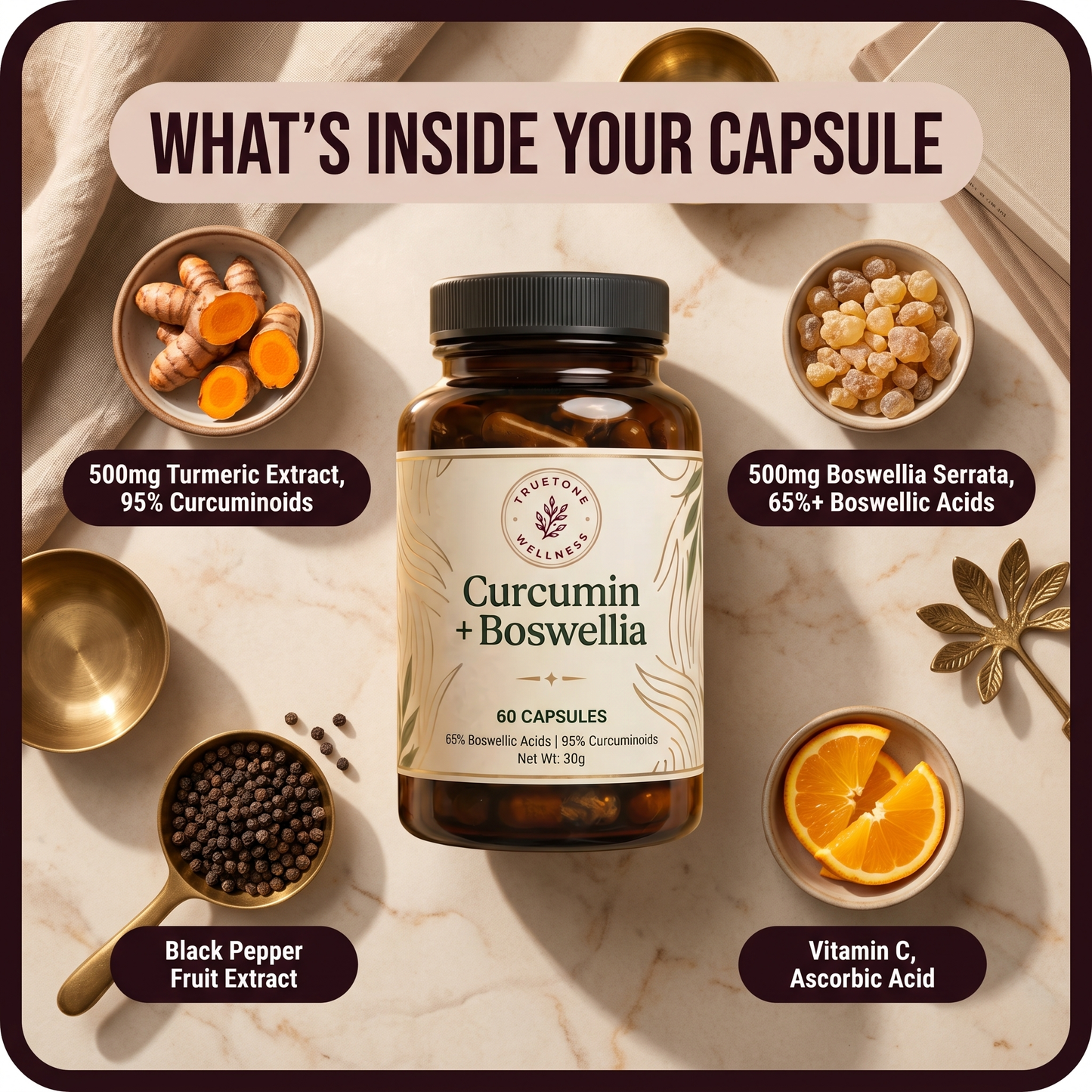 Move More Comfortably with Curcumin + Boswellia