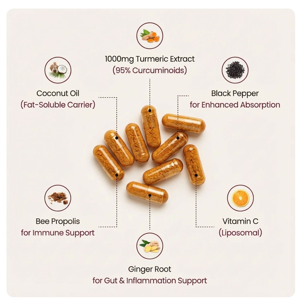 Turmeric Curcumin Capsules (1,000mg