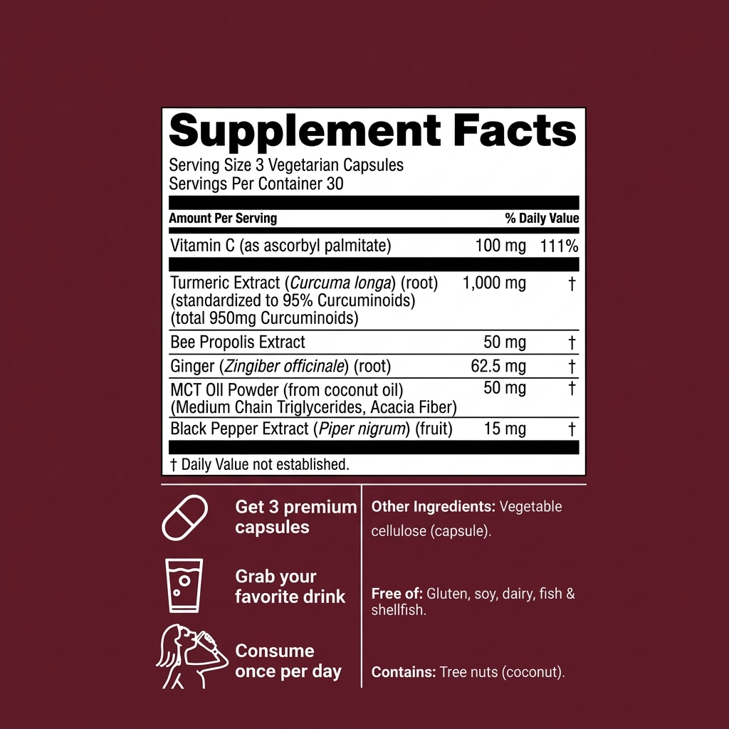 Turmeric Curcumin Capsules (1,000mg
