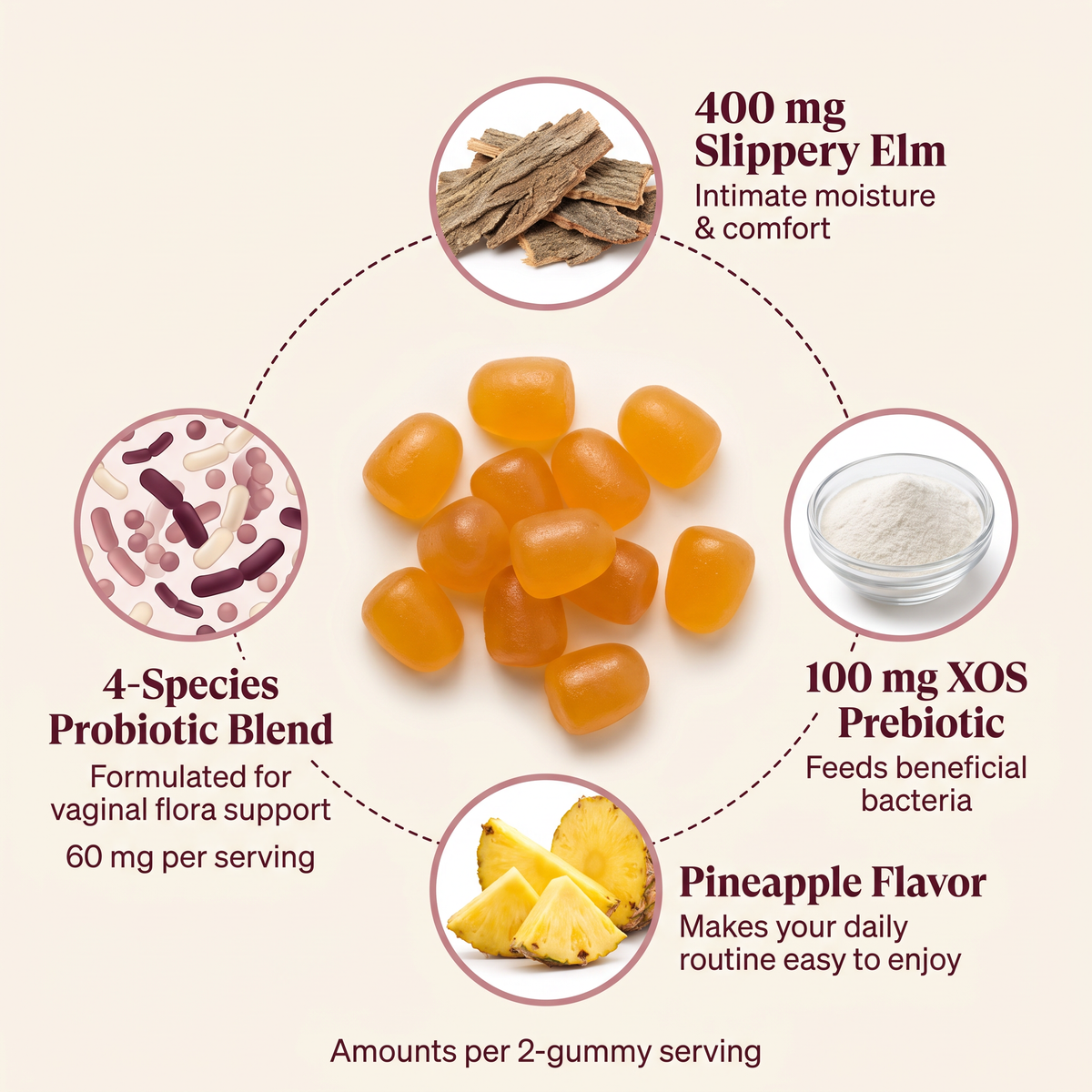 TrueTone Women's Probiotic + Slippery Elm